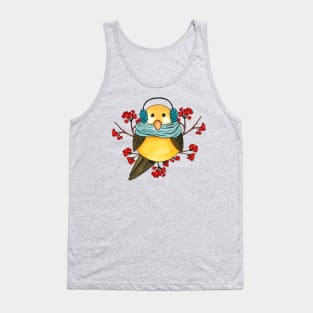 Chickadee Bird Tank Top